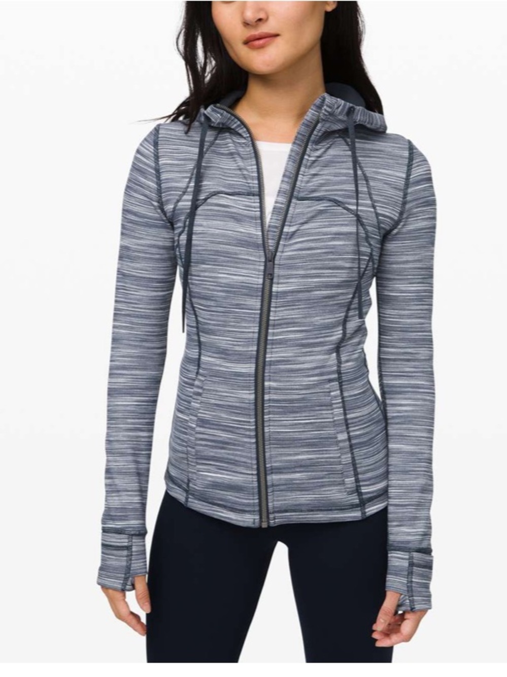 Lululemon Hooded Define Jacket Nulu Women’s 2 Heathered Nocturnal Teal